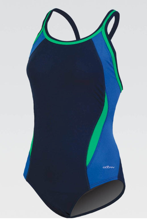 Millburn Dolfin Reliance Blue/Green Colorblock DBX Back