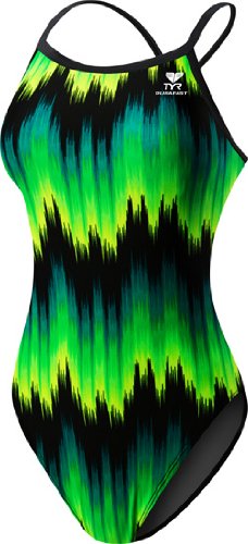 TYR Girls\' Radio Turbulence Crossfit Swimsuit - Youth