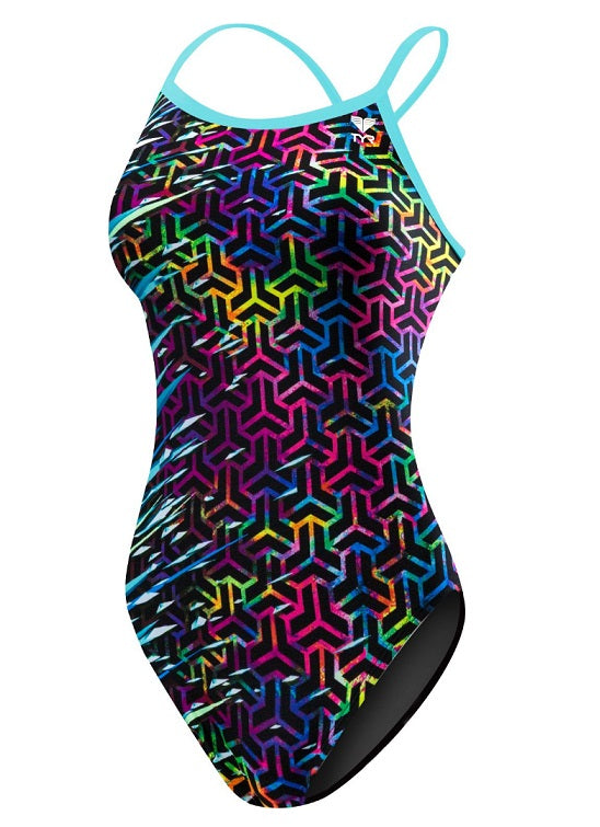 TYR Girls' Synergy Diamondfit Swimsuit - Youth