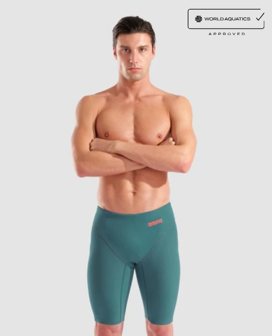 ARENA Mens Powerskin Impulso JADE AURA LE Jammer