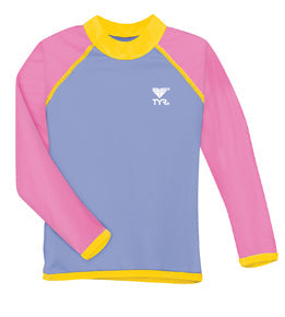 TYR Kids Girls UV Rashguard