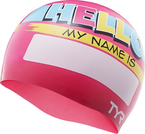 TYR Hello My Name Is Swim Cap