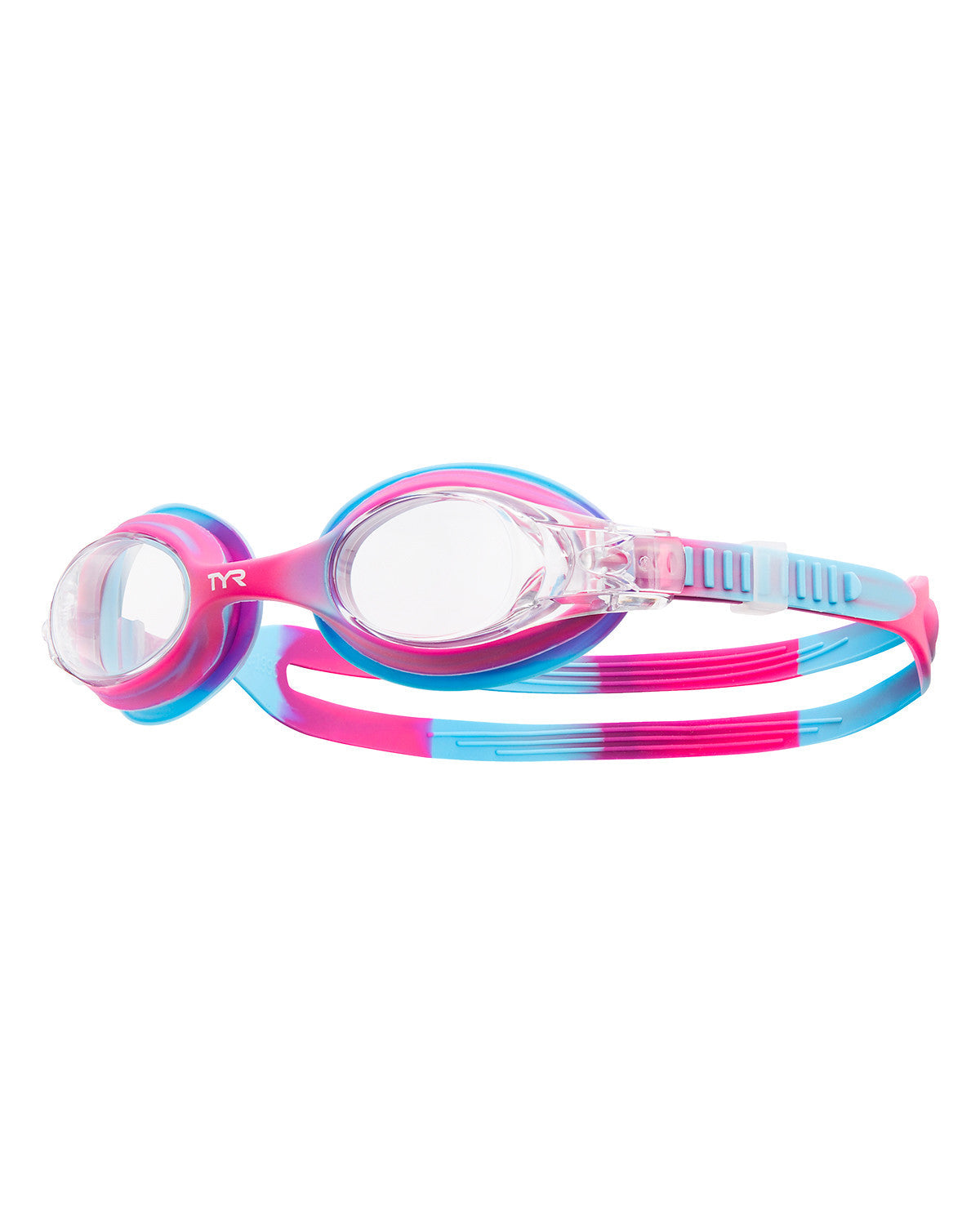 TYR Kids' Swimple Mirrored Tie-Dye Goggles.