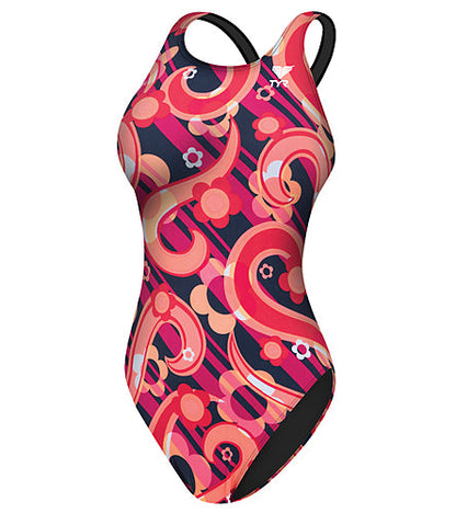 TYR Girls\' Epic Wave Maxback Swimsuit- Youth