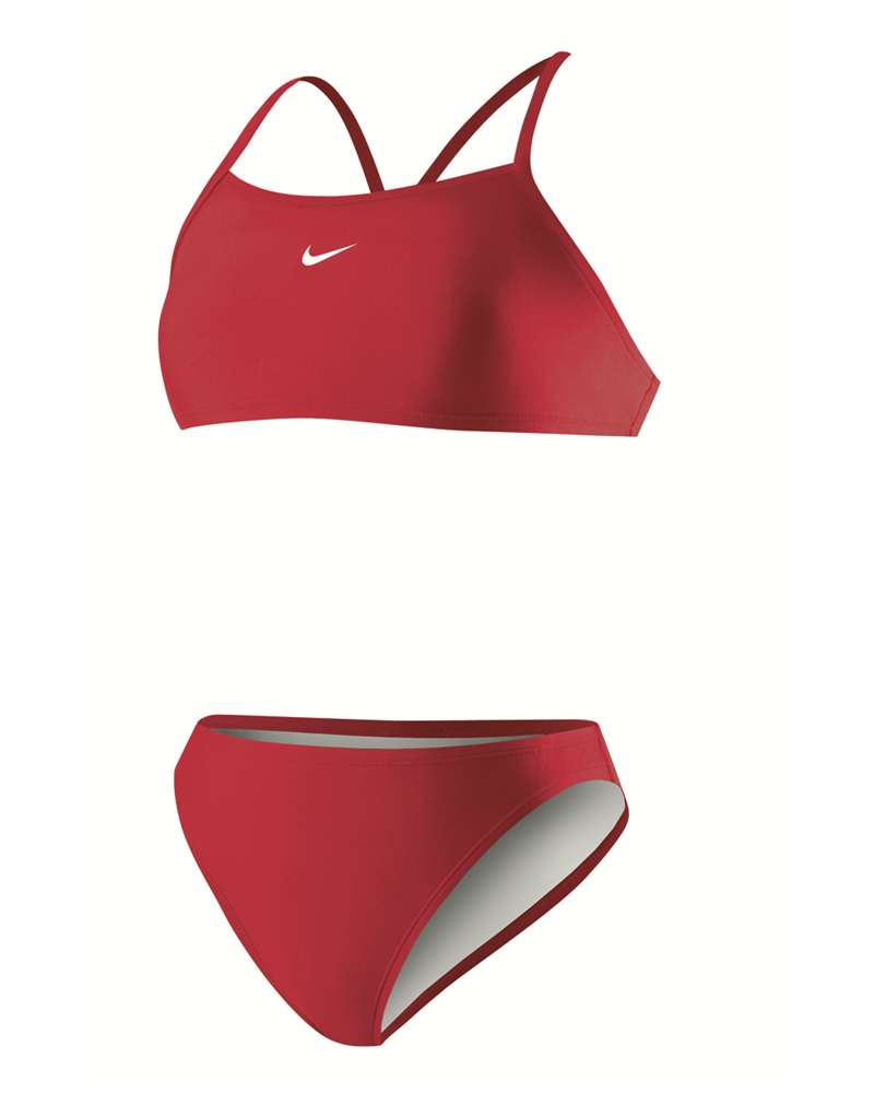 NIKE SWIM Poly Core Solid Sport Top 2 Piece