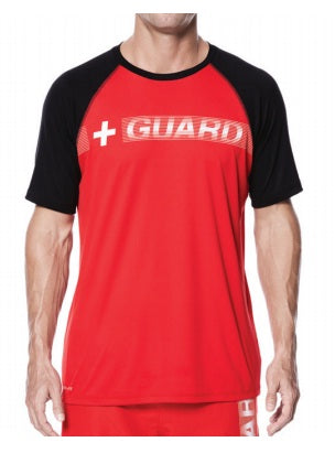NIKE Guard Men Swim Performance Short Sleeve Hydroguard