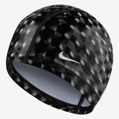 NIKE Swim Training Synthetic Coated Print Cap