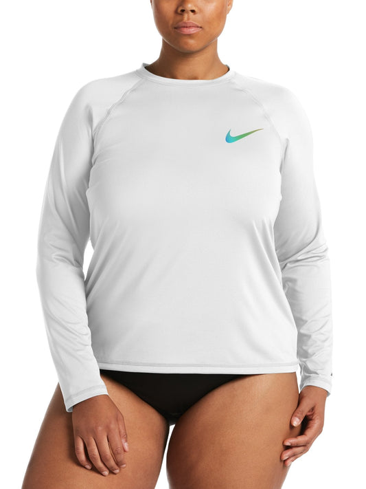 Nike Swim Hydroguard  Women\'s Dri-FIT UV Long Sleeve Top (Plus Size)