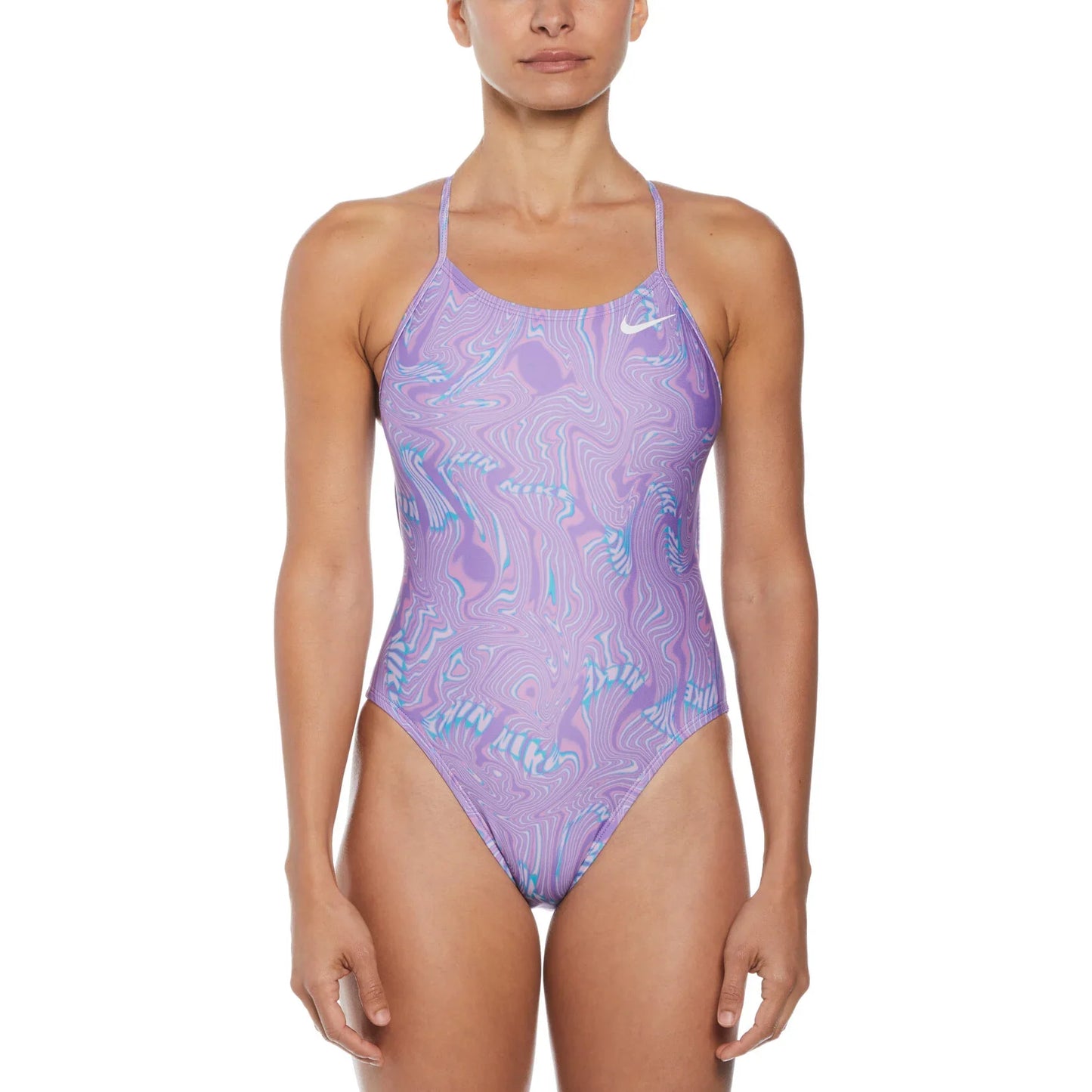 NIKE Women's Hydrastrong Lace Up Tie Back One Piece (8 prints)