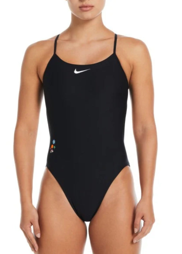 Nike Women\'s Hydrastrong Charms Multi Graphic One Piece Swimsuit