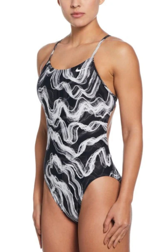 Nike Women\'s Lightning Cut Out One Piece Swimsuit