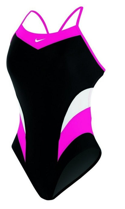 NIKE SWIM Victory Color Block Cut Out Tank