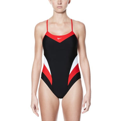 NIKE SWIM Victory Color Block Cut Out Tank