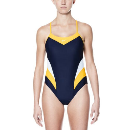 NIKE SWIM Victory Color Block Cut Out Tank