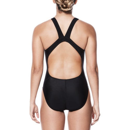 NIKE Nylon Solids Women Swim Performance Fastback One Piece