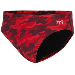 TYR Boys\' Camo Racer Brief Swimsuit