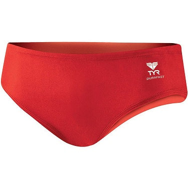 TYR Men&#39;s Durafast Solid Racer Brief - Adult