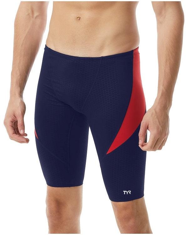 TYR Boys Hexa Curve Splice Jammer Swimsuit