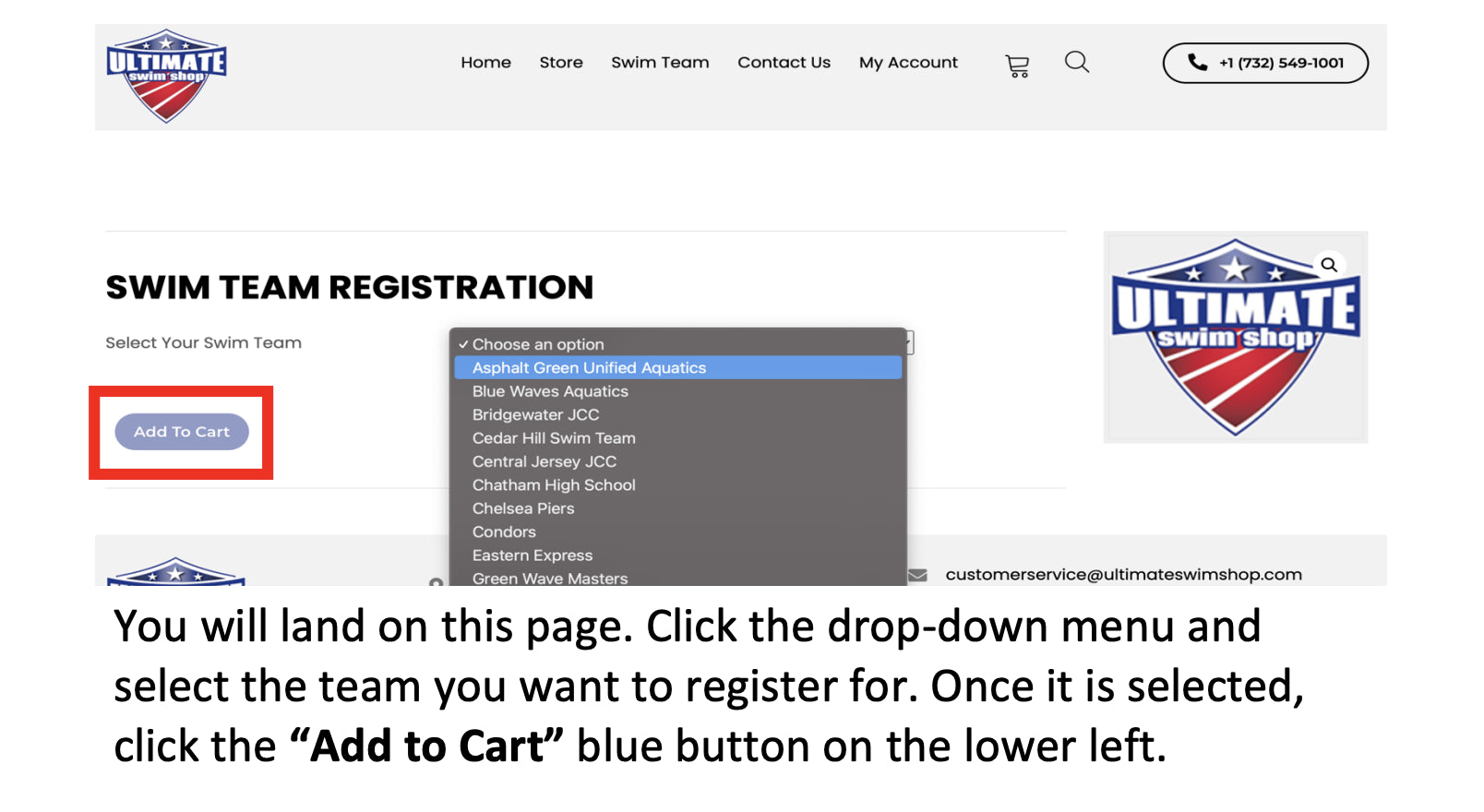 Team Store Program Registration Form Team Registration Help – Ultimate Swim Shop