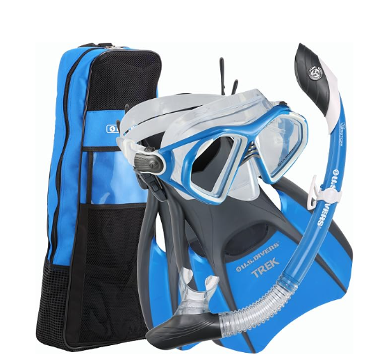 US Divers Admiral 2 LX + Island Dry Snorkeling Set