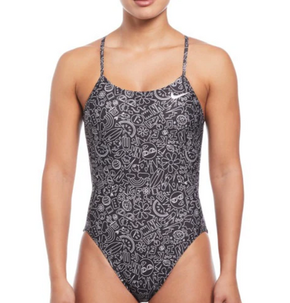 Nike Hydrastrong Multi Print Cutout One Piece