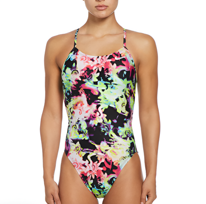 Nike Hydrastrong Multi Print Cutout One Piece