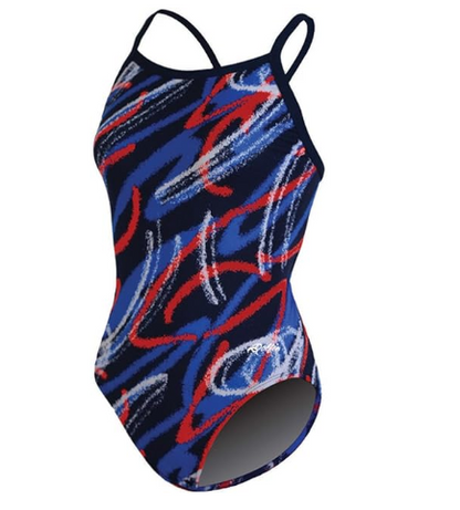 DOLFIN Chloroban Ceres Print V Back Swimsuit