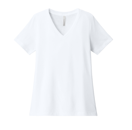 BELLA+CANVAS Women's Relaxed Heather CVC V-Neck Tee BC6405CVC