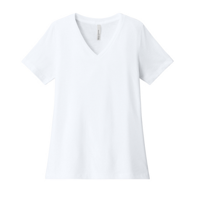 BELLA+CANVAS Women's Relaxed Heather CVC V-Neck Tee BC6405CVC