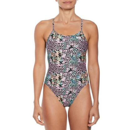 NIKE Women's Hydrastrong Lace Up Tie Back One Piece (8 prints)