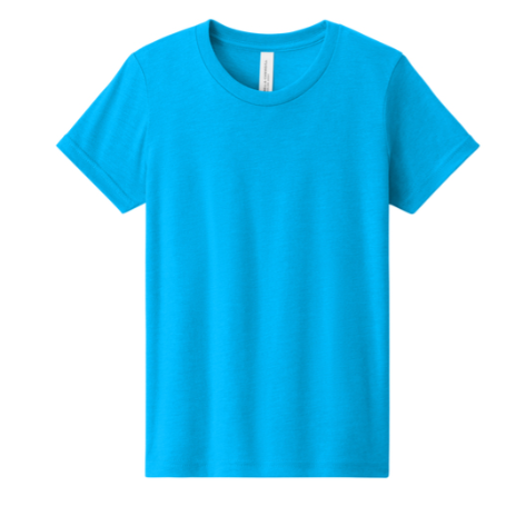 BELLA+CANVAS Youth Heather CVC Tee BC3001YCVC