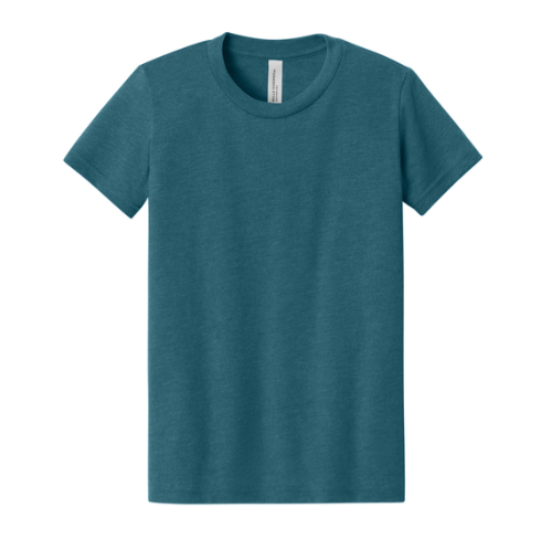 BELLA+CANVAS Youth Heather CVC Tee BC3001YCVC