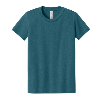 BELLA+CANVAS Youth Heather CVC Tee BC3001YCVC