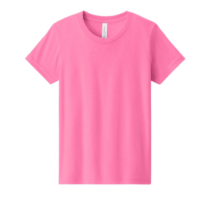 BELLA+CANVAS Youth Heather CVC Tee BC3001YCVC