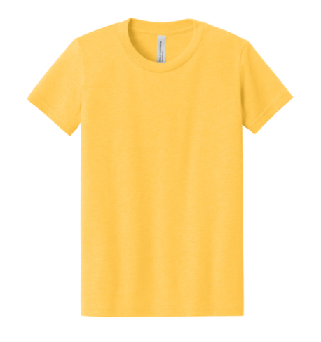 BELLA+CANVAS Youth Heather CVC Tee BC3001YCVC