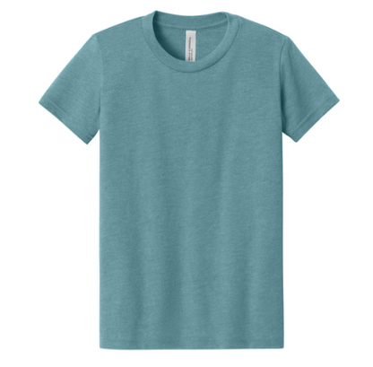 BELLA+CANVAS Youth Heather CVC Tee BC3001YCVC