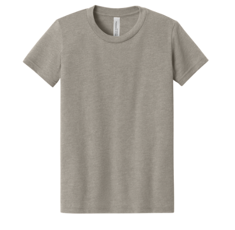 BELLA+CANVAS Youth Heather CVC Tee BC3001YCVC