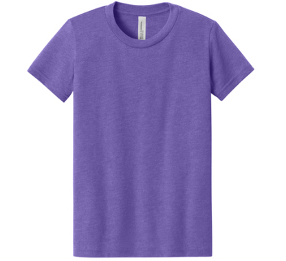 BELLA+CANVAS Youth Heather CVC Tee BC3001YCVC