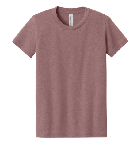 BELLA+CANVAS Youth Heather CVC Tee BC3001YCVC
