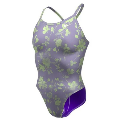 NIKE Women's Hydrastrong Multi Print Racerback One Piece Swimsuit