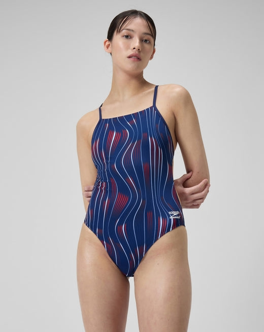 SPEEDO Space Train One Back One Piece Swimsuit