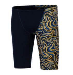 ST CLAR_Dolfin Men's Reliance Tsunami Blue Asymmetrical Swim Jammer