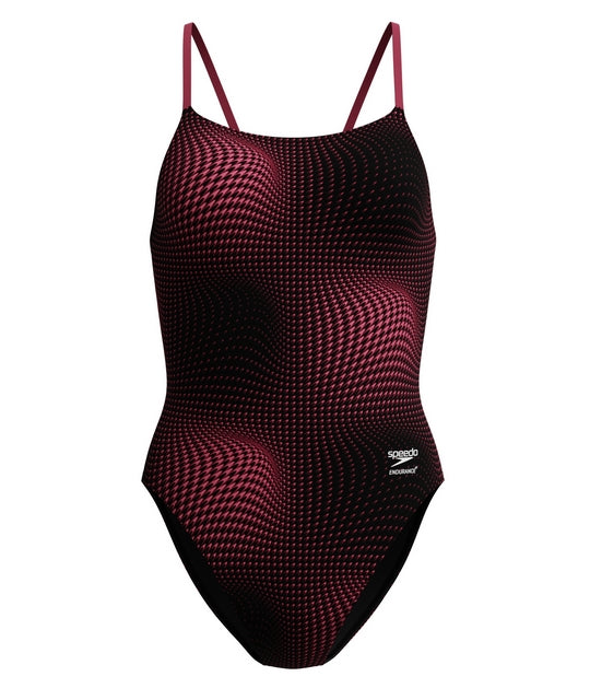 Speedo Women\'s Flow Strappy Crossback One Piece Swimsuit