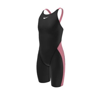 NIKE Girl\'s HydraStrong Open Back Kneeskin Tech Suit Swimsuit