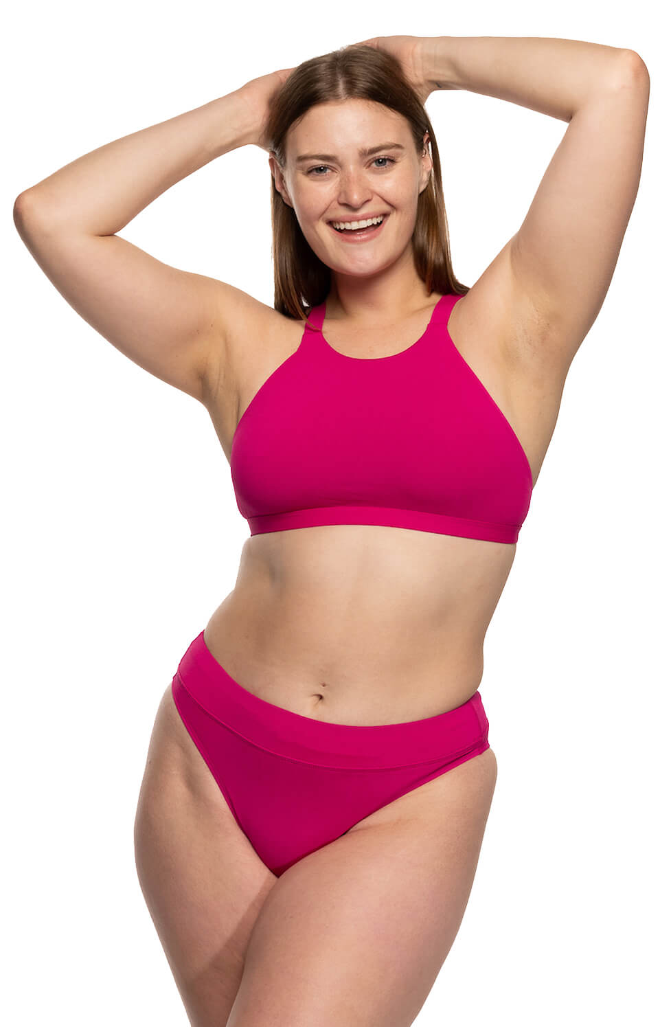 JOLYN Zoe Bikini Bottom - Dragon Fruit