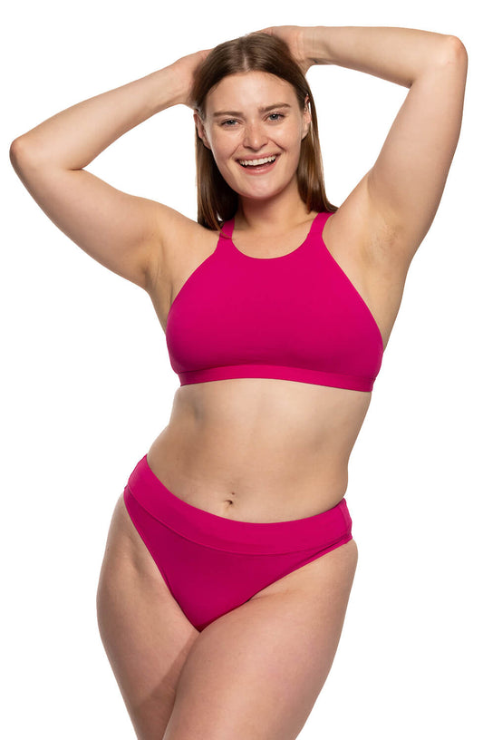 JOLYN Zoe Bikini Bottom - Dragon Fruit
