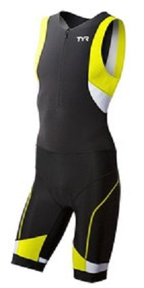 TYR Men\'s Competitor Zipper Front Trisuit W Pad
