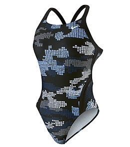 NIKE SWIM Techno Camo Fast Back Tank