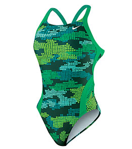 NIKE SWIM Techno Camo Fast Back Tank