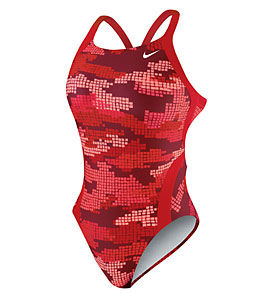 NIKE SWIM Techno Camo Fast Back Tank